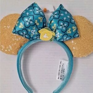 Epcot Saluti Limoncello Italy Minnie Ears Lemon Headband NEW